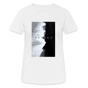 NATURE - T-shirt respirant Femme - blanc - Devant - AI Model Female 172 dark (172cm)