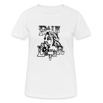 Pain lover - Women's Breathable T-Shirt - white - Front - AI Model Female 172 dark (172cm)