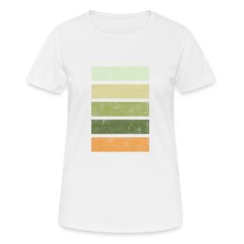 palette de couleurs printemps début de printemps vintage - T-shirt respirant Femme - blanc - Devant - AI Model Female 172 dark (172cm)