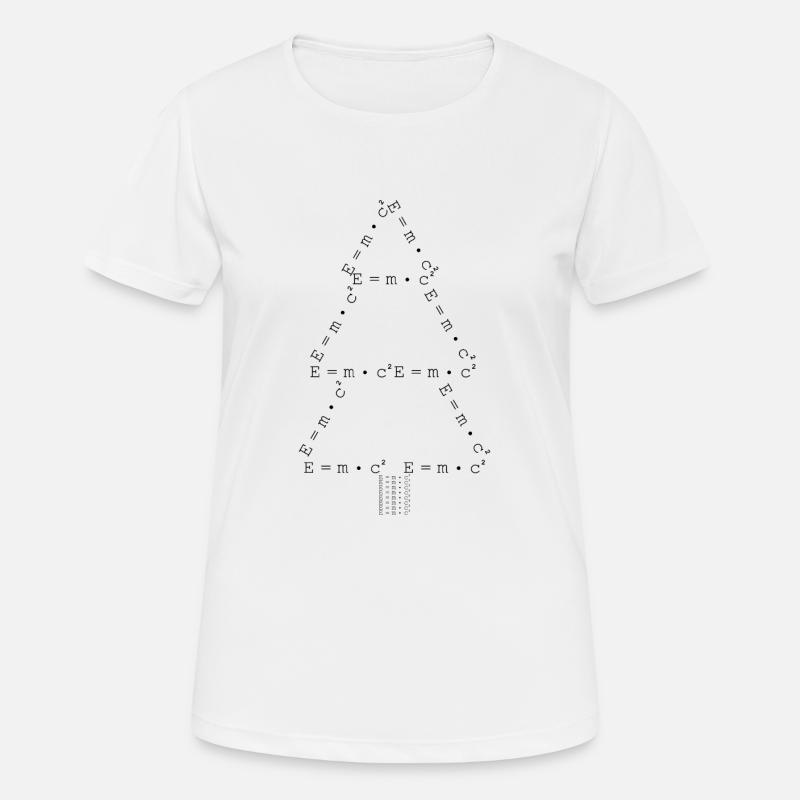E = m * c² - Christmas tree - Physics - Christmas - Women's Breathable T-Shirt - white