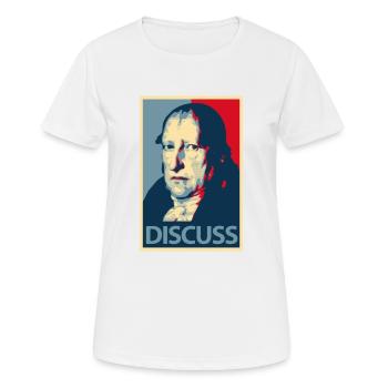 hegel discuss II philosophy, philosopher - Women's Breathable T-Shirt - white - Front - AI Model Female 172 dark (172cm)