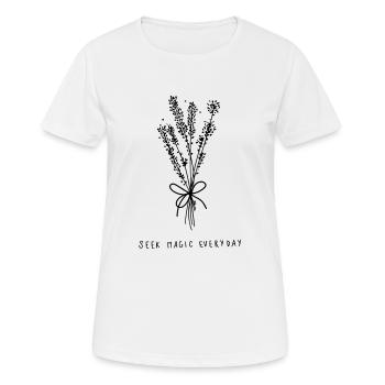 seek magic everyday - Women's Breathable T-Shirt - white - Front - AI Model Female 172 dark (172cm)