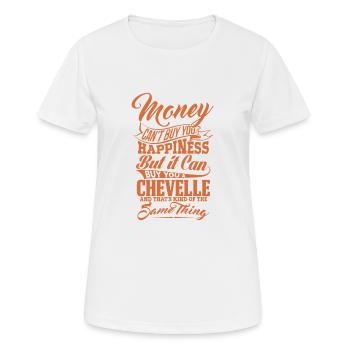 GELD UND CHEVELLE Y - Frauen T-Shirt atmungsaktiv - Weiß - Vorne - AI Model Female 172 dark (172cm)