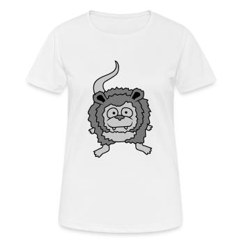 Von vorne Opossum - Frauen T-Shirt atmungsaktiv - Weiß - Vorne - AI Model Female 172 dark (172cm)