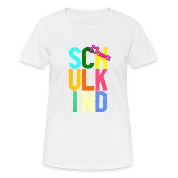 Schulkind Mama - Frauen T-Shirt atmungsaktiv - Weiß - Vorne - AI Model Female 172 dark (172cm)