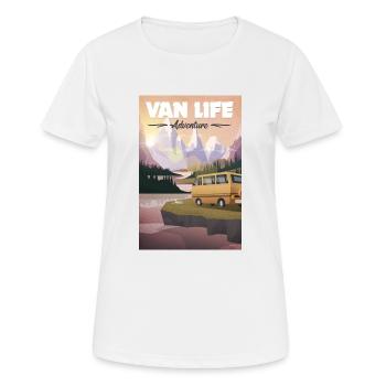 van life - Women's Breathable T-Shirt - white - Front - AI Model Female 172 dark (172cm)