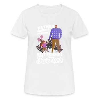 Father and daughter - Women's Breathable T-Shirt - white - Front - AI Model Female 172 dark (172cm)
