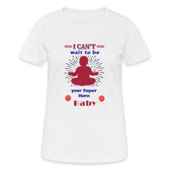 Super Hero Baby T-Shirt - Frauen T-Shirt atmungsaktiv - Weiß - Vorne - AI Model Female 172 dark (172cm)