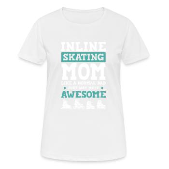Skate Mama - T-shirt respirant Femme - blanc - Devant - AI Model Female 172 dark (172cm)