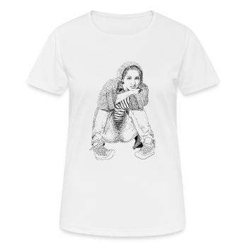 Frauenpower - Frauen T-Shirt atmungsaktiv - Weiß - Vorne - AI Model Female 172 dark (172cm)