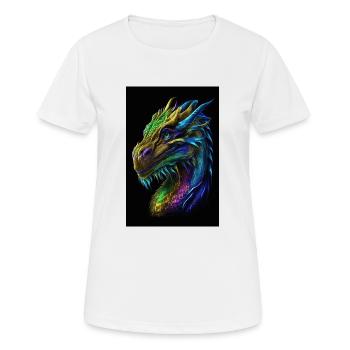 female dragon - Women's Breathable T-Shirt - white - Front - AI Model Female 172 dark (172cm)