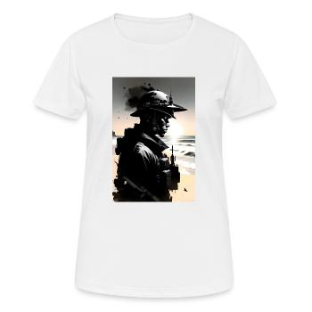 Soldier - Women's Breathable T-Shirt - white - Front - AI Model Female 172 dark (172cm)