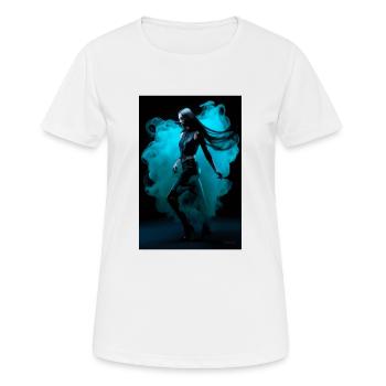 Cyan Beauté 2 - T-shirt respirant Femme - blanc - Devant - AI Model Female 172 dark (172cm)
