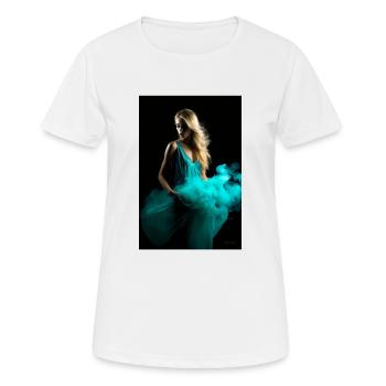 Cyan Beauté 4 - T-shirt respirant Femme - blanc - Devant - AI Model Female 172 dark (172cm)