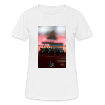 guitare - T-shirt respirant Femme - blanc - Devant - AI Model Female 172 dark (172cm)