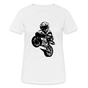 Moto GP - Women's Breathable T-Shirt - white - Front - AI Model Female 172 dark (172cm)