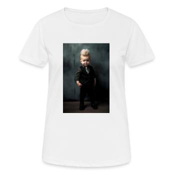 Business Baby - Frauen T-Shirt atmungsaktiv - Weiß - Vorne - AI Model Female 172 dark (172cm)