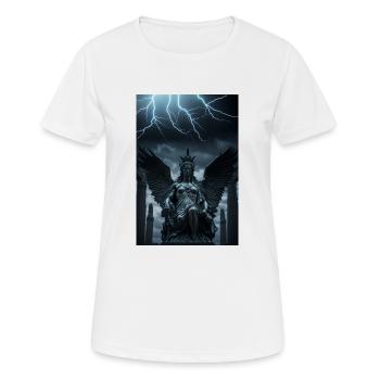 Gothic-Engel, für Fans von Gothic-Musik - Frauen T-Shirt atmungsaktiv - Weiß - Vorne - AI Model Female 172 dark (172cm)