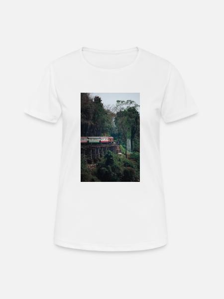 Train kantchanaburi - Women's Breathable T-Shirt - white