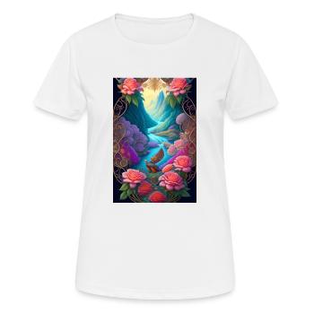Zauberhaftes Paradis (Jones) - Frauen T-Shirt atmungsaktiv - Weiß - Vorne - AI Model Female 172 dark (172cm)