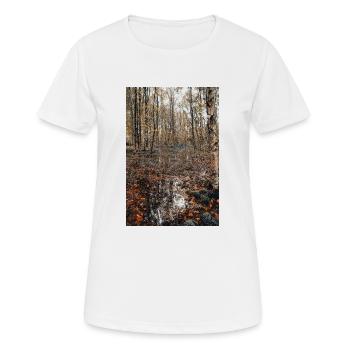Wald - Frauen T-Shirt atmungsaktiv - Weiß - Vorne - AI Model Female 172 dark (172cm)