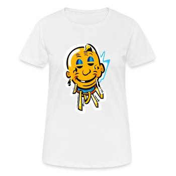 lächle Zombie - Frauen T-Shirt atmungsaktiv - Weiß - Vorne - AI Model Female 172 dark (172cm)