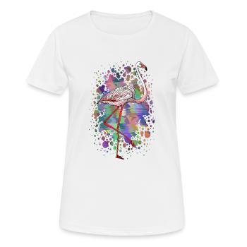 Bunter Vogel - Frauen T-Shirt atmungsaktiv - Weiß - Vorne - AI Model Female 172 dark (172cm)
