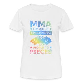 Mma Dicton d’arts matrimoniaux mixtes - T-shirt respirant Femme - blanc - Devant - AI Model Female 172 dark (172cm)
