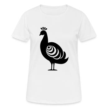 Kleiner Pfau - Frauen T-Shirt atmungsaktiv - Weiß - Vorne - AI Model Female 172 dark (172cm)