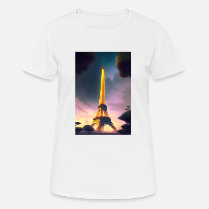 Eiffel Tower - Women's Breathable T-Shirt - white