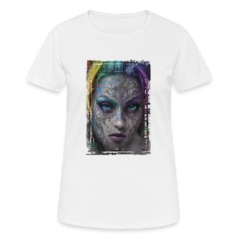 Graffiti Street Art Spray Colors Cool Artist Retro - Women's Breathable T-Shirt - white - Front - AI Model Female 172 dark (172cm)