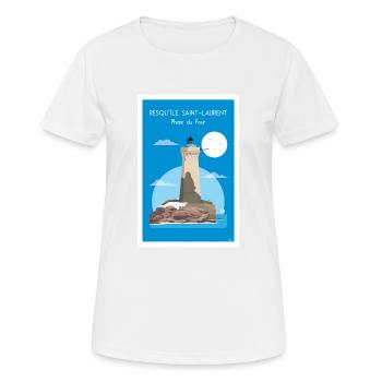 PHARE DU FOUR - T-shirt respirant Femme - blanc - Devant - AI Model Female 172 dark (172cm)