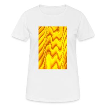 Im Fluss - Frauen T-Shirt atmungsaktiv - Weiß - Vorne - AI Model Female 172 dark (172cm)