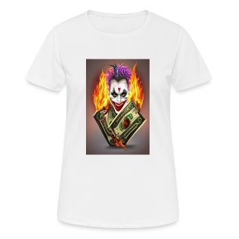 Dollar Joker Card - T-shirt respirant Femme - blanc - Devant - AI Model Female 172 dark (172cm)