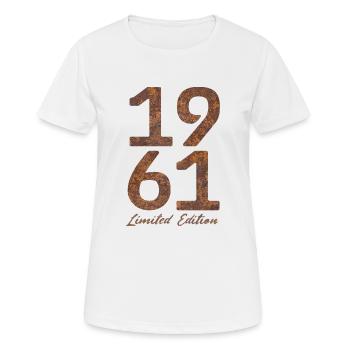Vintage 1961 Limited Edition Rust Look - Women's Breathable T-Shirt - white - Front - AI Model Female 172 dark (172cm)