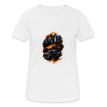 Rein in die Geschwindigkeit - Frauen T-Shirt atmungsaktiv - Weiß - Vorne - AI Model Female 172 dark (172cm)
