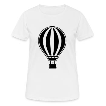 Montgolfière - T-shirt respirant Femme - blanc - Devant - AI Model Female 172 dark (172cm)