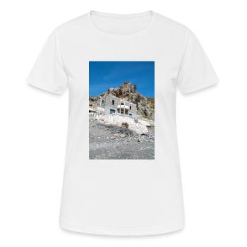 lost place Empros Therme bei den Therma Springs - Frauen T-Shirt atmungsaktiv - Weiß - Vorne - AI Model Female 172 dark (172cm)