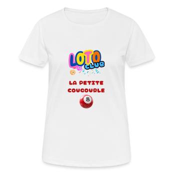 LOTO - BINGO - 8 - LA PETITE COUGOURLE - T-shirt respirant Femme - blanc - Devant - AI Model Female 172 dark (172cm)