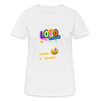 LOTO - BINGO - 3 - DANS L'AUBE - T-shirt respirant Femme - blanc - Devant - AI Model Female 172 dark (172cm)