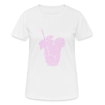 Laby Mojito Neon - Frauen T-Shirt atmungsaktiv - Weiß - Vorne - AI Model Female 172 dark (172cm)
