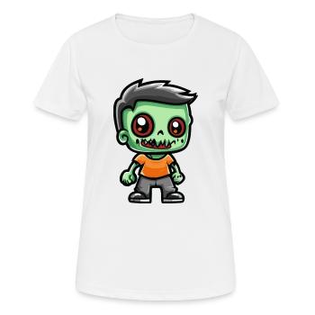 Zombie Halloween Creepy - Women's Breathable T-Shirt - white - Front - AI Model Female 172 dark (172cm)