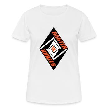 Hunter - T-shirt respirant Femme - blanc - Devant - AI Model Female 172 dark (172cm)