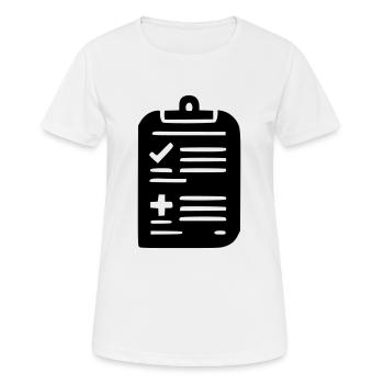 Liste de tâches - T-shirt respirant Femme - blanc - Devant - AI Model Female 172 dark (172cm)