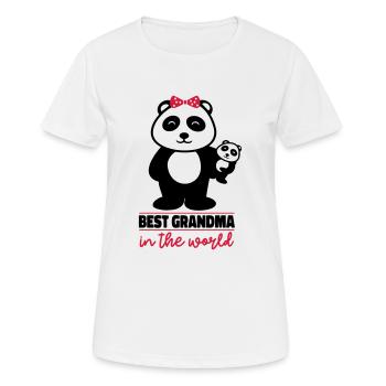 Best Grandma in the World - Women's Breathable T-Shirt - white - Front - AI Model Female 172 dark (172cm)