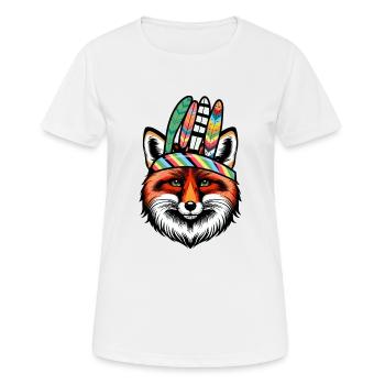Schamanen Fuchs Füchse spirituell - Frauen T-Shirt atmungsaktiv - Weiß - Vorne - AI Model Female 172 dark (172cm)