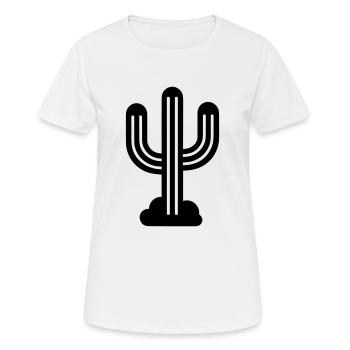 Cactus - T-shirt respirant Femme - blanc - Devant - AI Model Female 172 dark (172cm)