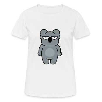 Miś koala - Women's Breathable T-Shirt - white - Front - AI Model Female 172 dark (172cm)