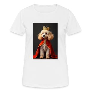chiens super mignons victimes de la mode – caniche Cavapoo - T-shirt respirant Femme - blanc - Devant - AI Model Female 172 dark (172cm)