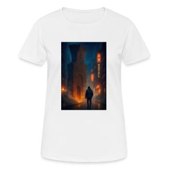 Uniquement dans la ville - T-shirt respirant Femme - blanc - Devant - AI Model Female 172 dark (172cm)